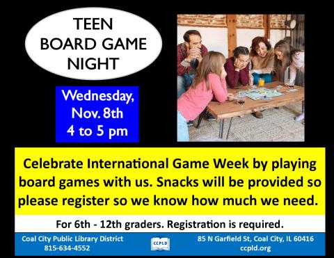 Teen Board Game