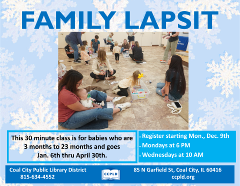 Family Lapsit with parents and young babies up to 24 months