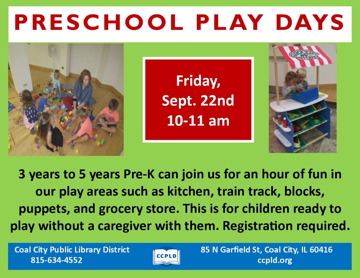 Preschool Play Days