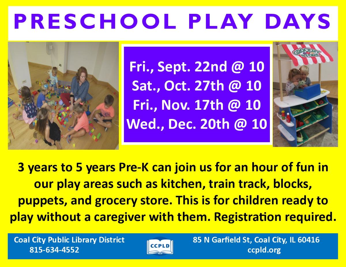 Preschool Play Days