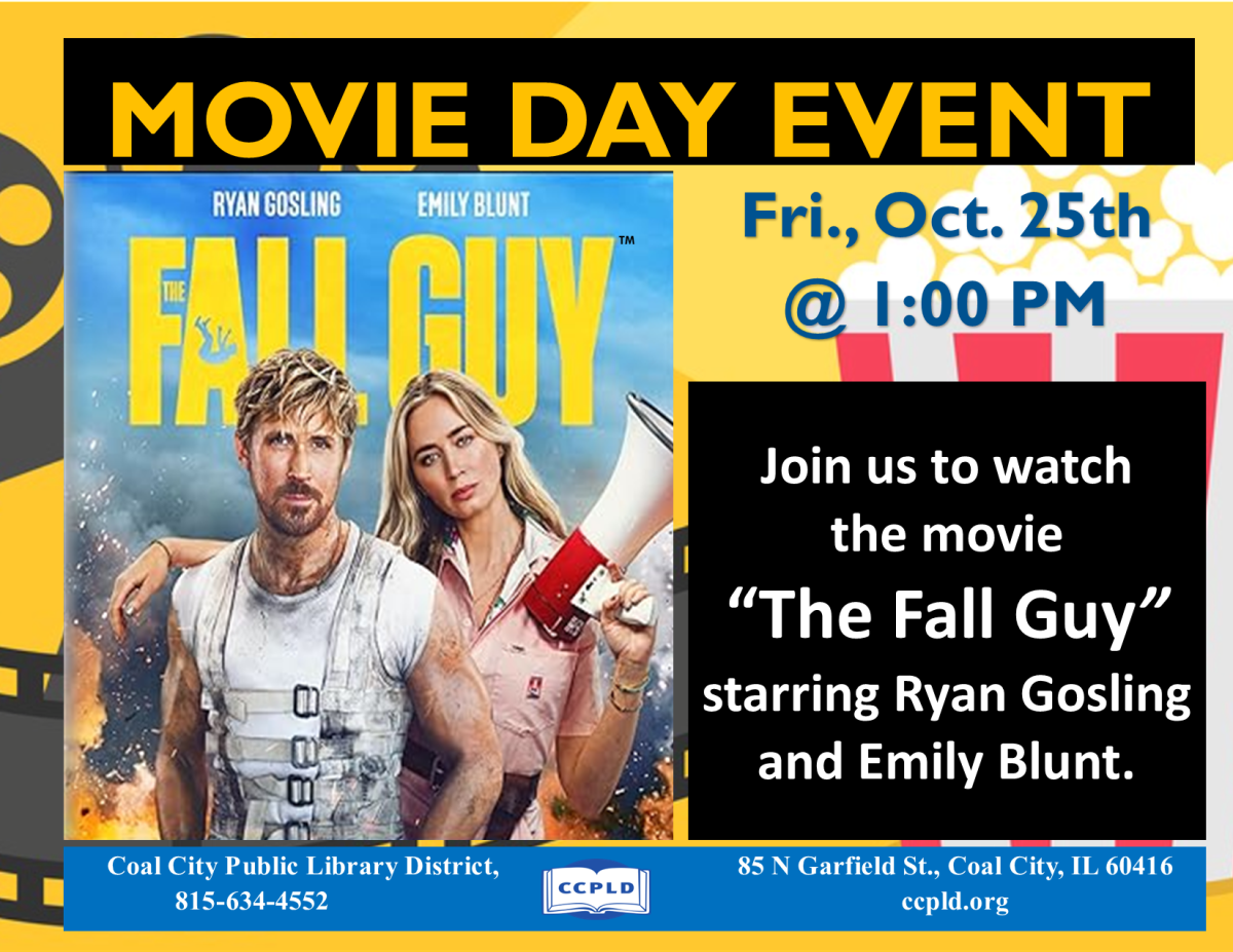 Movie of the Month poster showing The Fall Guy with Ryan Gosling and Emily Blunt on the cover