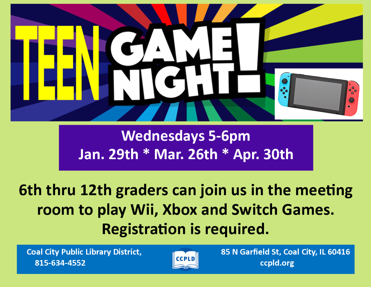 Teen Game Night poster with Switch device